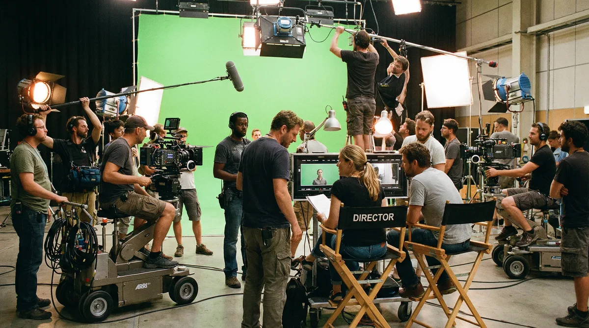 91国际影视合作拍摄现场实景